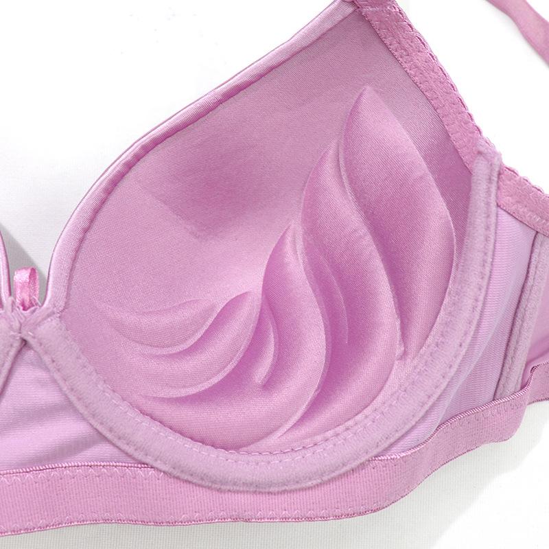 Large Size Underwear Comfortable and Simple Smooth Bra Thin Gathering Upper Support Adjustment Bra Wholesale