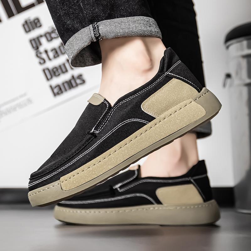Fashion Unisex Loafers - Round Toe Fashionable Men and Women's Slip On Shoes Flat Sneakers Classic Shoes for Men Suitable Daily Walking