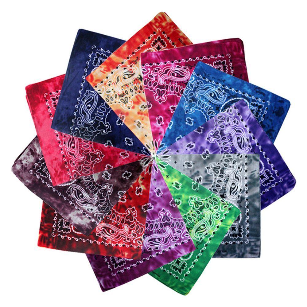 Scarves Cycling Face Mask Hip Hop Paisley Headband Hip Hop Headwea Tie Dye Bandana Cycling Outdoor