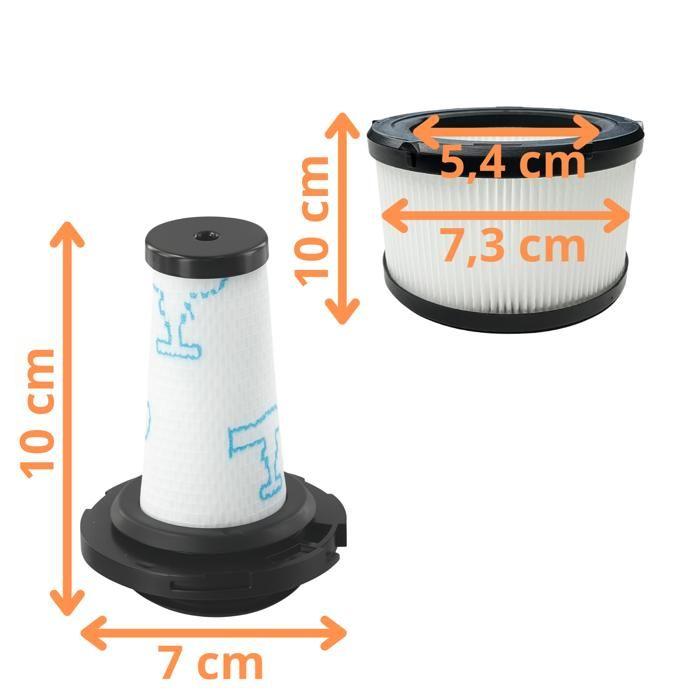 Filter - PHONILLICO - ZR009010/ZR009012 - Set of 4 - Compatible Rowenta X-Force Flex - Vacuum Cleaner