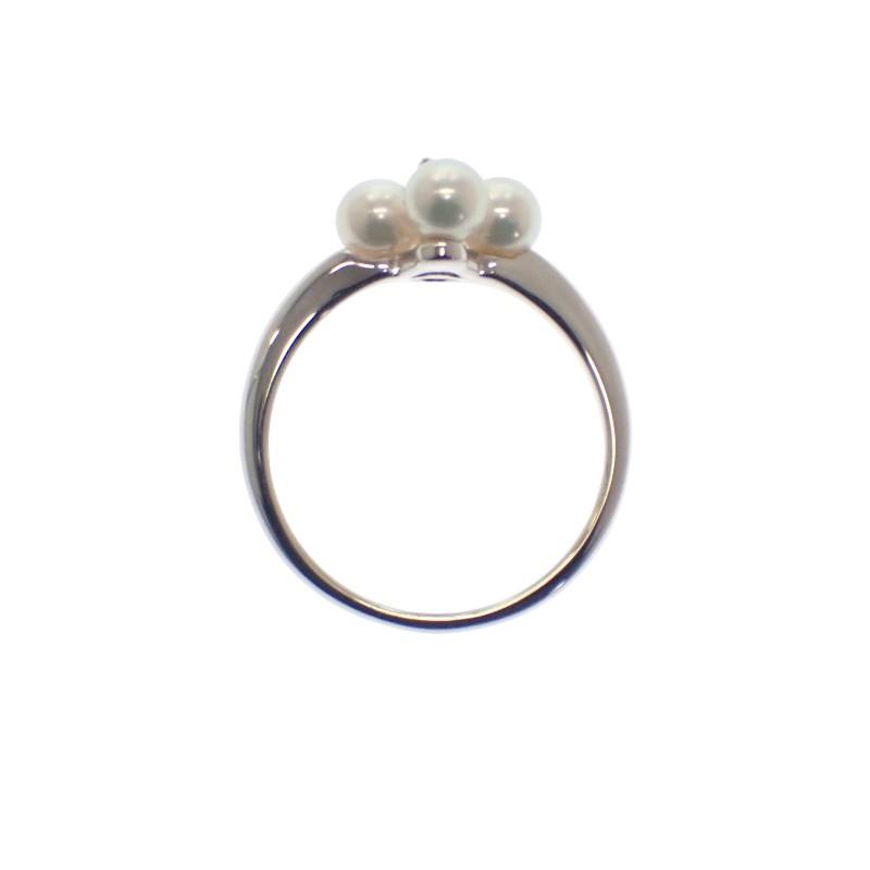 MIKIMOTO  #9(JP Size) ring K18 white gold/Akoya Pearl Women