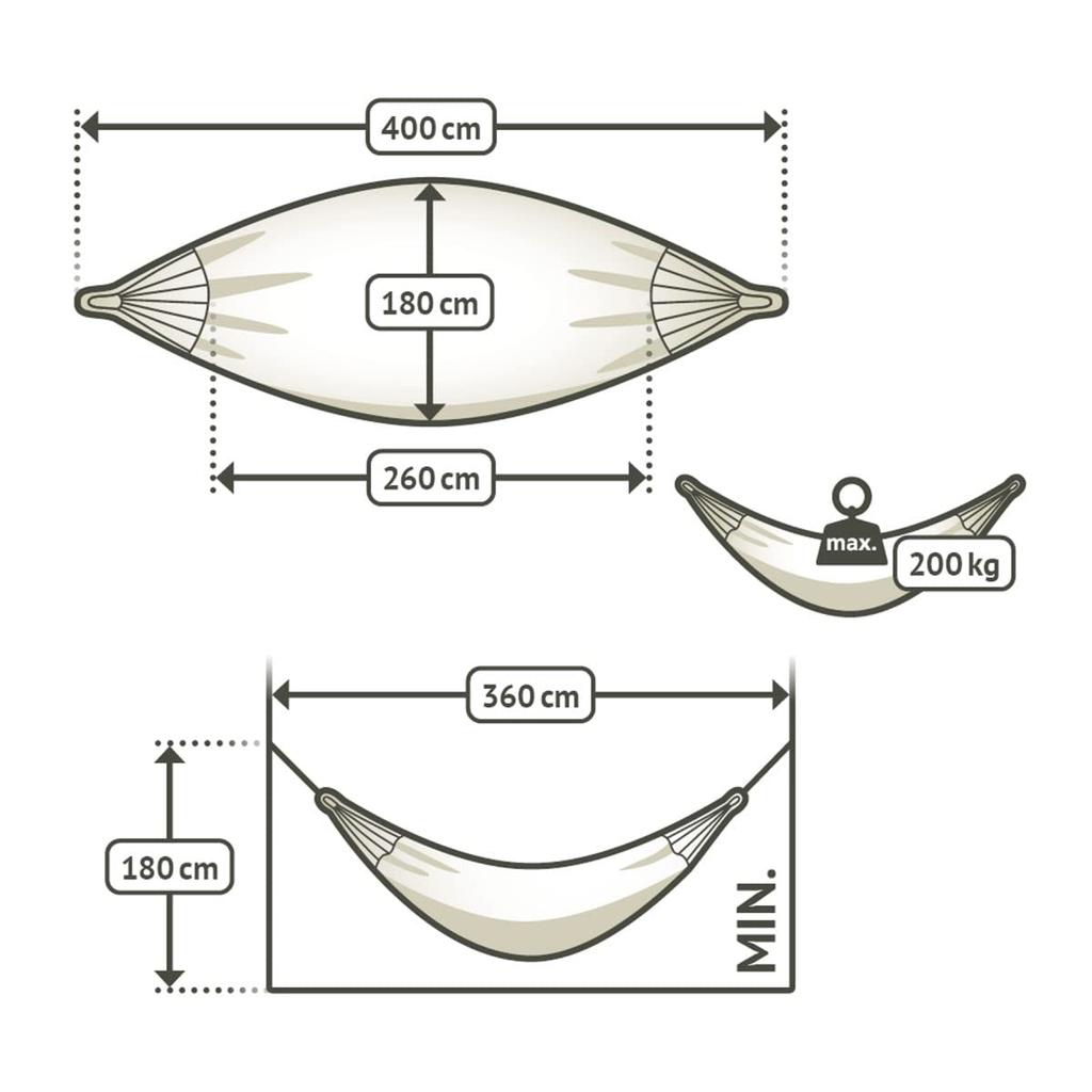 La Siesta Hammock Family Size Brisa for People Outdoor Camping Indoor Family Marine Classic Hammock Brisa Kingsize Marine [La Siesta] 1-3 BRH18-W3