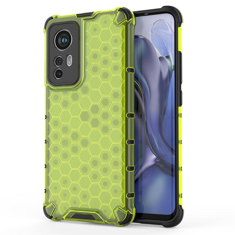 Shockproof Transparent Case For Xiaomi 12 Bumper Honeycomb Armor Case For Xiaomi 12 Case For Xiaomi 12 Lite 12X 12S 13 12T Pro
