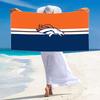 Denver Broncos Print Beach Towel, Large Soft Quick Dry Towel for Beach Camping Swimming