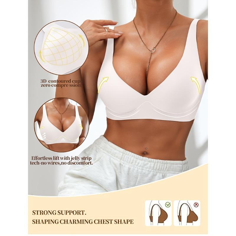 Vysoce kvalitní sexy a pohodlná želé lepidla Jednoduchý styl Push-up podprsenka Jedno balení