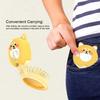 Mini Folding Mirror Comb Massage Anti Static Hair Brush Animal Shape Cute Air Cushion Comb Round Hair Styling Tool