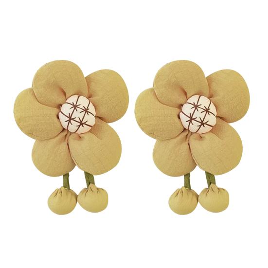 

2 шт. Подхваты для штор с цветочным узором, подвязка для штор с регулируемой пряжкой, держатель для штор с цветочным узором и булавкой для декора внутренних штор и драпировок 2pcs