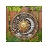 Iron Wall Art Sun Moon Round Metal Sign 20cm Home Decor Gift