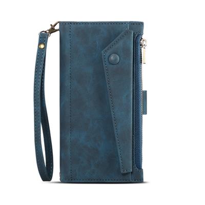 Zipper Design Wallet Case Pouch Cover for Samsung Galaxy S21FE A33 A53 A73 S23 S24 Note 20 Ultra