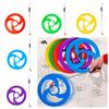 Plastic Kids Rolling Hoop Toy Early Education. Hand Pushing Wind Wheel Toy  Birthday Gifts