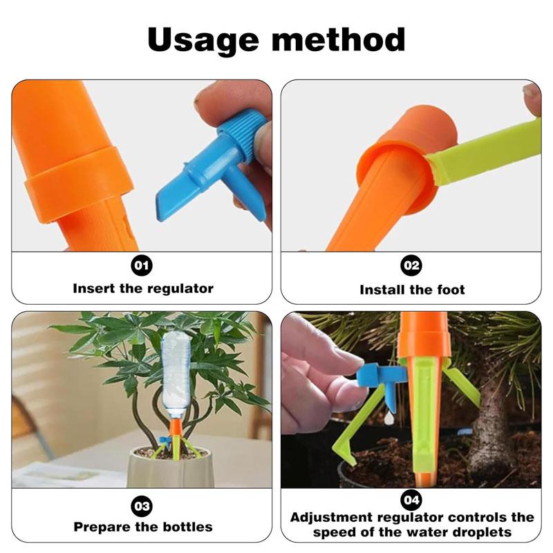 6/15Pcs Garden Automatic Water Bottle Drip Irrigation Device Self Watering Spikes Plant