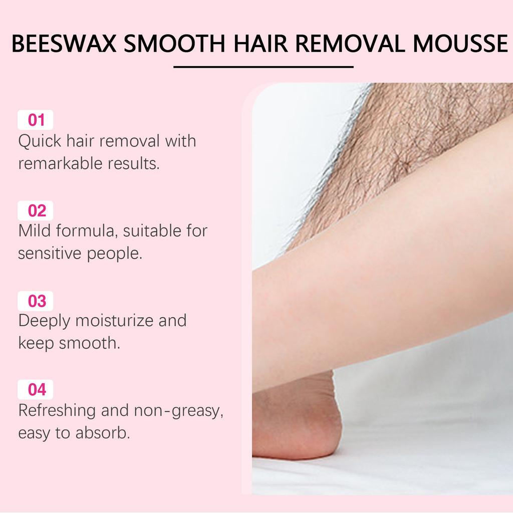 Gentle Hair Removal Mousse Luxurious Smooth Skin Care Foam For Body Hair Removal