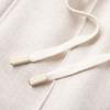 2024 New Beige Wool Blend Women's Wide-Leg Pants - Autumn/Winter Casual Straight-Leg Style
