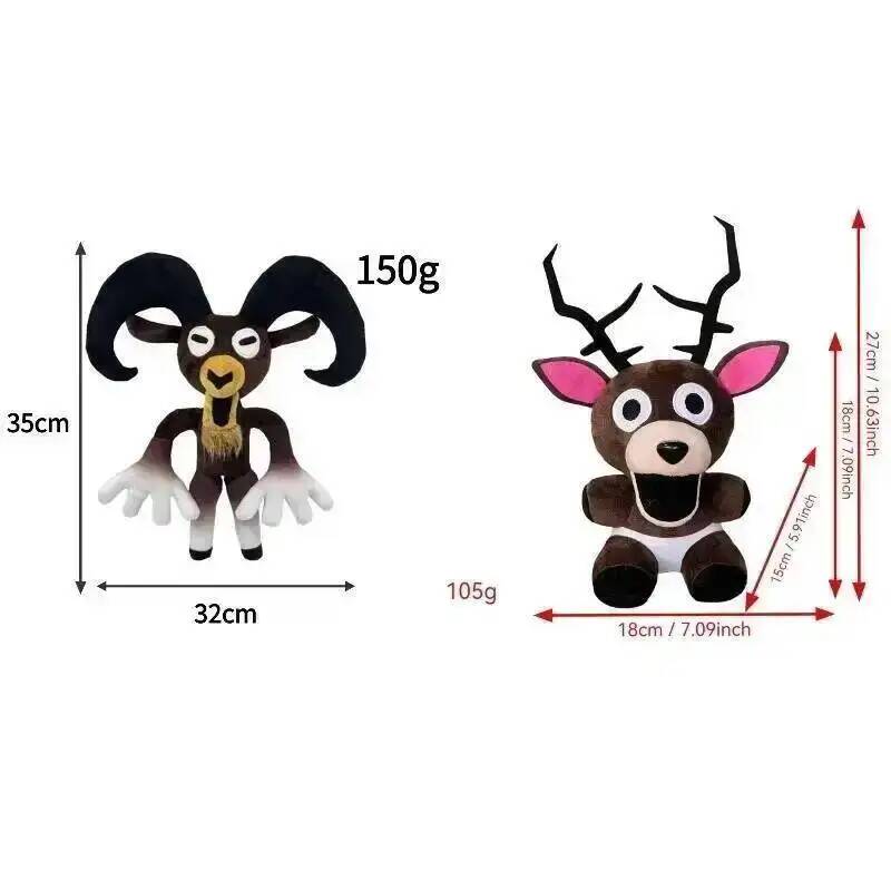 99 Nights Forest Plush Toys Sitting Standing Elk White Owl Stuffed Doll Pillow Gift For Kids
