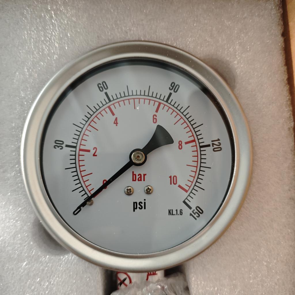Tri Clamp 50.5mm/64mm Diaphragm Pressure Gauge 100mm Dial Sanitary Stainless Steel Pressure Gauge Bar/PSI