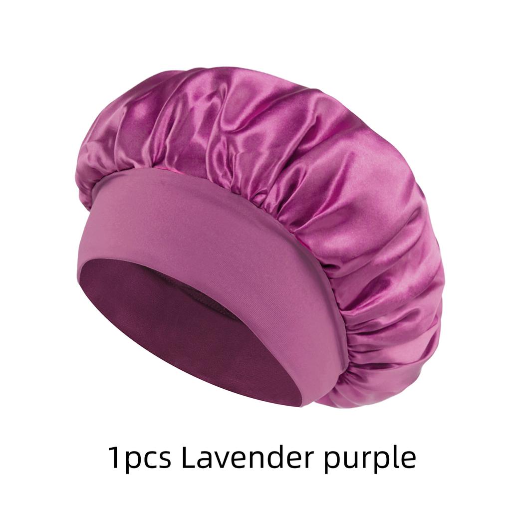 1/3/5/10pcs mix Satin Bonnet Silk Hair Bonnet for Sleeping Sleep Bonnets for Women Large Wide Soft Band Sleep Cap for Curly Hair