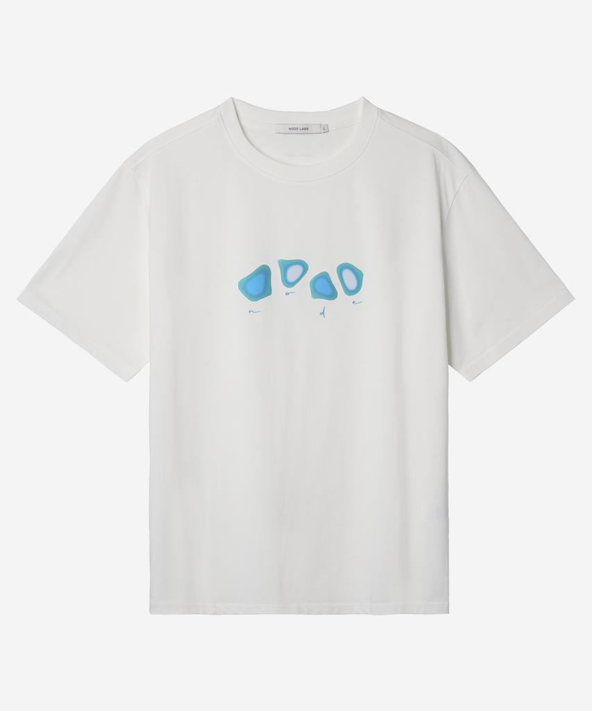 NODE LABS Dev:11 Flocking Graphic Short Sleeve T-Shirt_White