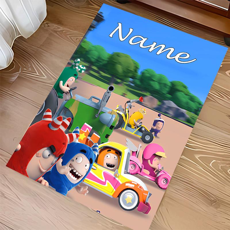Custom personalization Oddbods Print Area Rug - Soft, Washable Non-Slip Indoor Mat,Living Room,Home&Office Decorative Rug