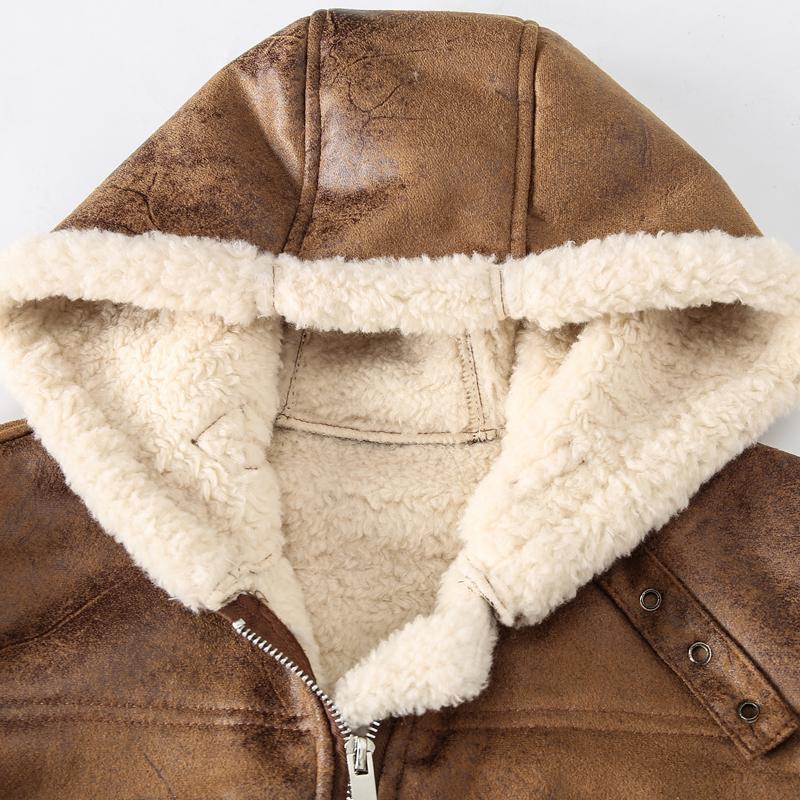 Mens High Quality Leather Jackets Winter Male Fleece Warm Vest Coats Men Stand Collar Army Thicken Waistcoats Clothing Mens Jack