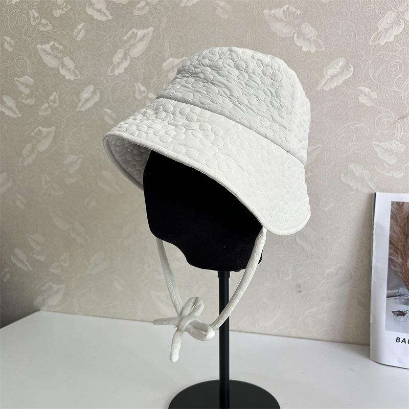 Autumn and Winter New Fashionable Washbasin Hat Front Long Rear Short Strap Versatile Warm Fisherman Hat