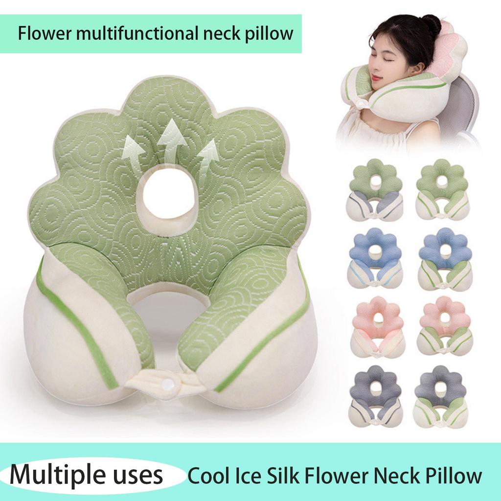 Cool Ice Silk Neck Pillow, Back Sleeping Pillow, Girls Sleeping, Elementary School Students Napping, Small Pillow, Lying Down Pillow