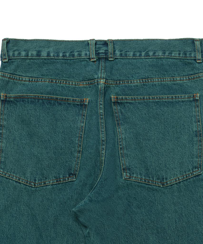 ANNOT Stone Washed Denim Pants Aurora Green