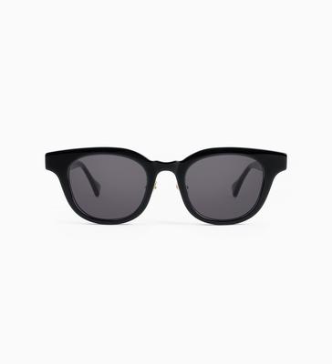 Sodamon Black Acetate Horn-Rimmed Sunglasses Ht960-C01S (Unisex)