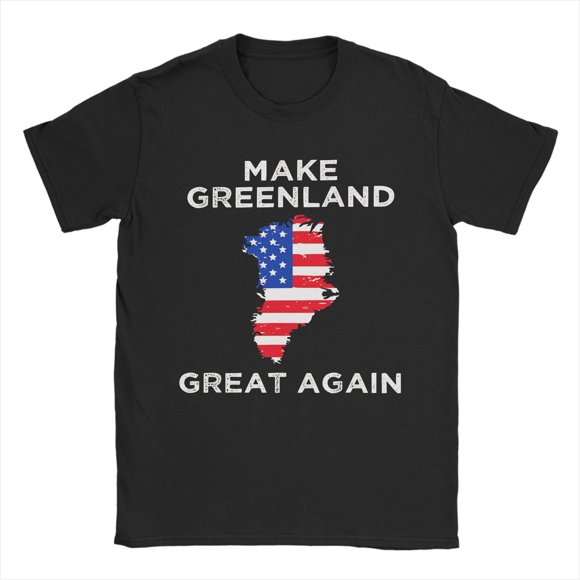 Make America Go Away Greenland Solidarity TShirt Summer Cotton T Shirts For Men Fashion Casual Tshirt Short Sleeve Vintage Tees S