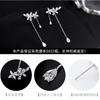 925 Silver Earrings Woman Zircon Flower Tassels Piercing Luxury Earrings Vintage Jewelry Argent 925 Prevent Allergies