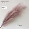 5pcs Extra Large Pampas Grass Stems 120cm Fluffy Artificial Silk Reed for Boho Home Wedding Decor