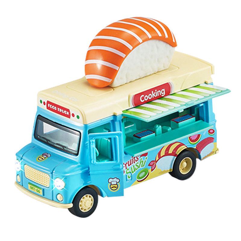 Douyin Hot Q Version Pretend Play Toy Mingyuan Hamburger & Ice Cream Car