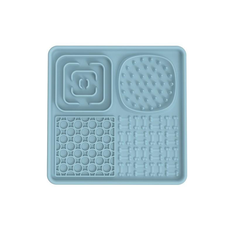 Silicone cat and dog licking pad, pet feeding bowl, slow food cat plate, dog silicone slow food pad, slow food bowl.