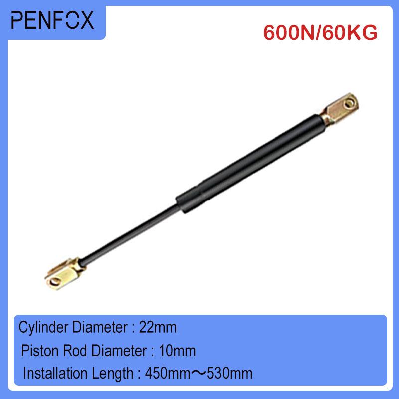 1 PC 450mm-530mm 60kgs/600N Universal Strut Bars Gas Spring Shock Absorber Hydraulic Lift Support Strut Bar RV Bed Car Machine