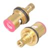 High Performances Faucet Valves Cores with Ceramic Disc Thickened Metal Leak Proof Designs Cartridges for Hot Cold Water