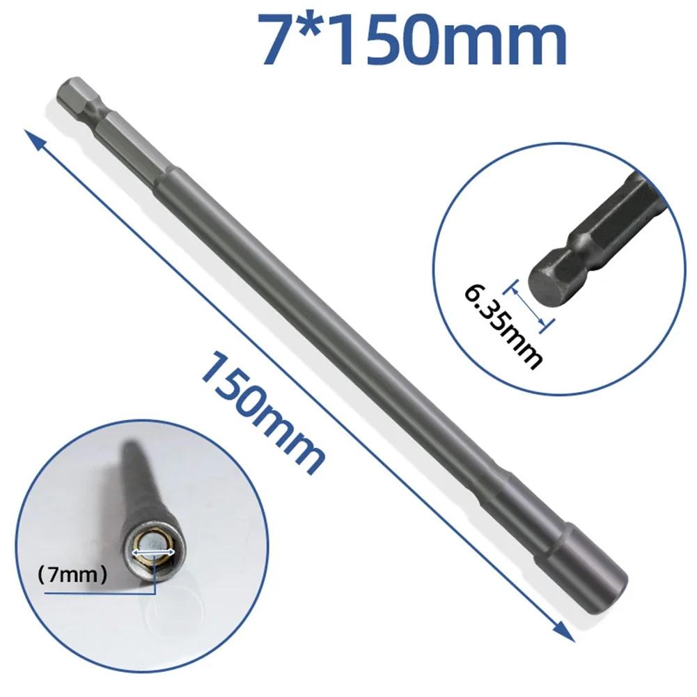 1PC Socket 150mm Hexagon Nut Driver Drill Bit Adapter 5.5-19mm For Electric Wrench Extension Sleeve Repair Manual Tools