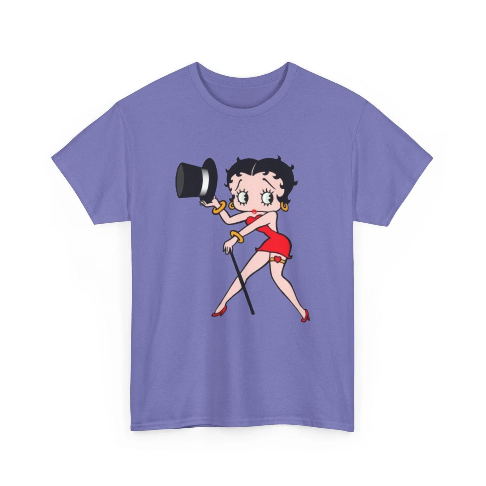 Betty Boop Classic Cartoon Character Printed T shirt S