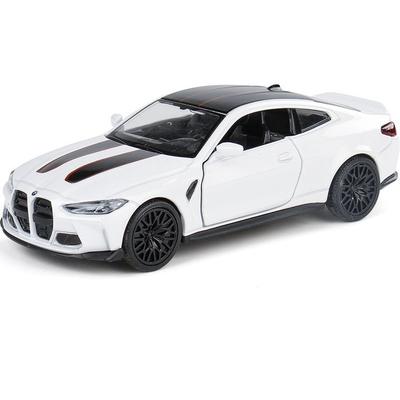 1/36 BMW M4 CSL Toy Car Miniature Model RMZ CiTY Free Wheels Pull Back Diecast Alloy Collection Gift for Children Boy
