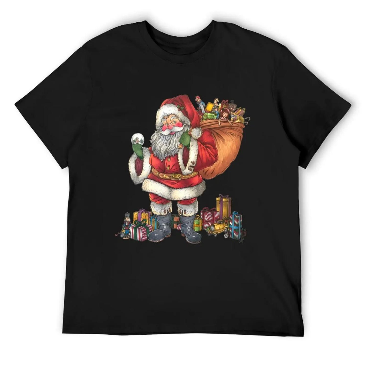 Jolly Old Santa Claus T-Shirt oversized t shirt graphic shirts essential t shirt heavyweights t shirts for men graphic S