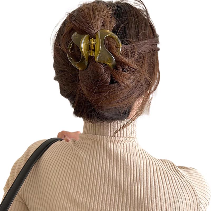 Elegant Pumpkin Claw Hair Clip