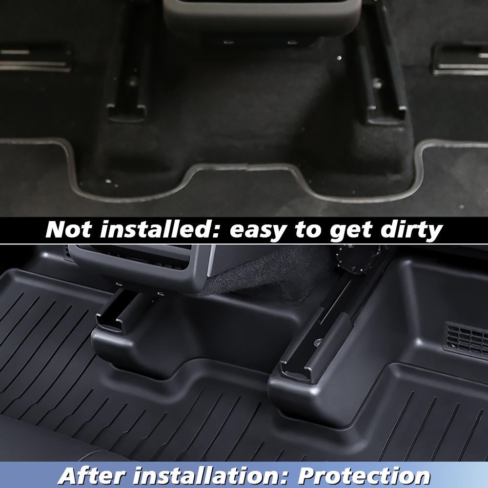 For Tesla New Model Y Juniper 2025 Launch TPE Underseat Protector Center Console Side and 2nd Row Kick Cover Air Vent