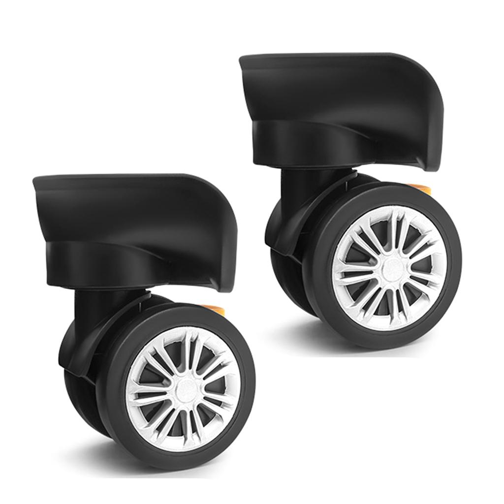 2Pcs Trolley Casters Replacement Heavy Duty Roller Wheel for Luggage Box Suitcase 360 Degree Swivel Kit Silent Wheel