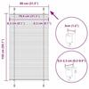 VidaXL Store Plissé Bleu 80x150 Cm Largeur Du Tissu 79,4 Cm Polyester, Store Plissé De Fenêtre, Store Accordéon, Store 4015190