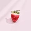 Cute Little Strawberry Brooch, Personalized Fruit Anti-exposure Clasp Collar Pin, Fashionable Accessory