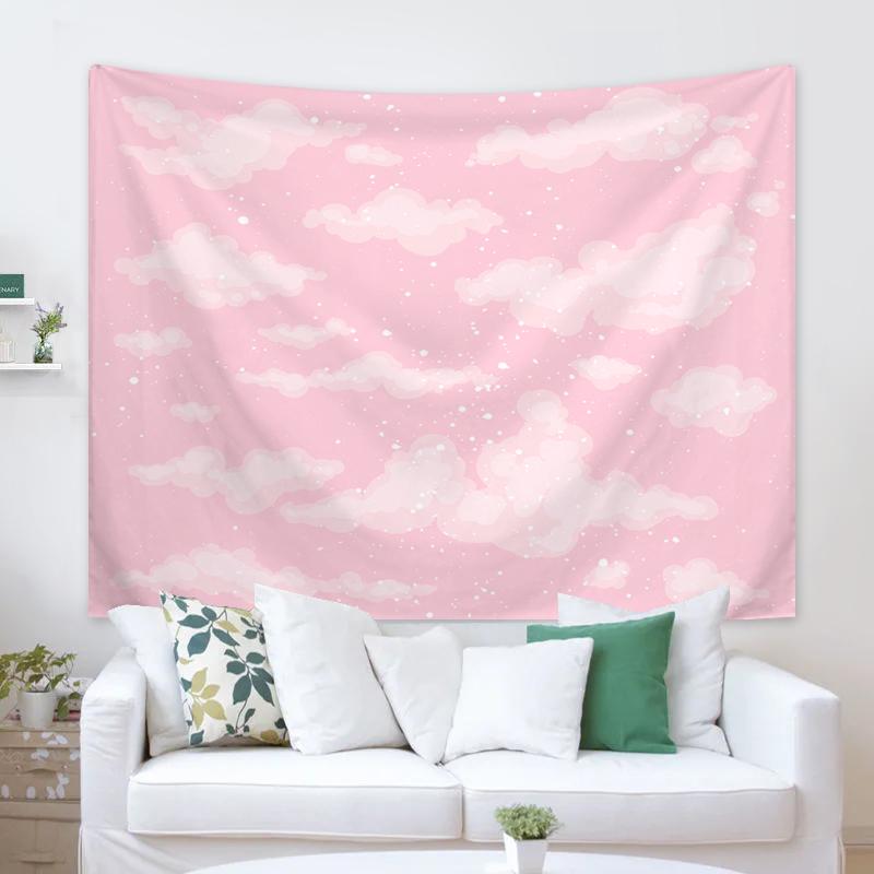 1pc Lovely Sky Cloud Tapestry Bedroom Living Room Dormitory Wall Decor