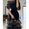 Women Sexy Party Evening Dress Fashion Female New New Arrival Summer Mesh Patchwork Dress