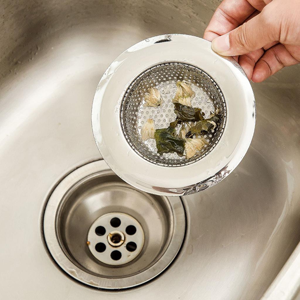 9Cm Premium Stainless Steel Kitchen Sink Strainer Oval Drain Mesh Basket Anti-Clog Easy Clean Dishwashing Food Prep Filter