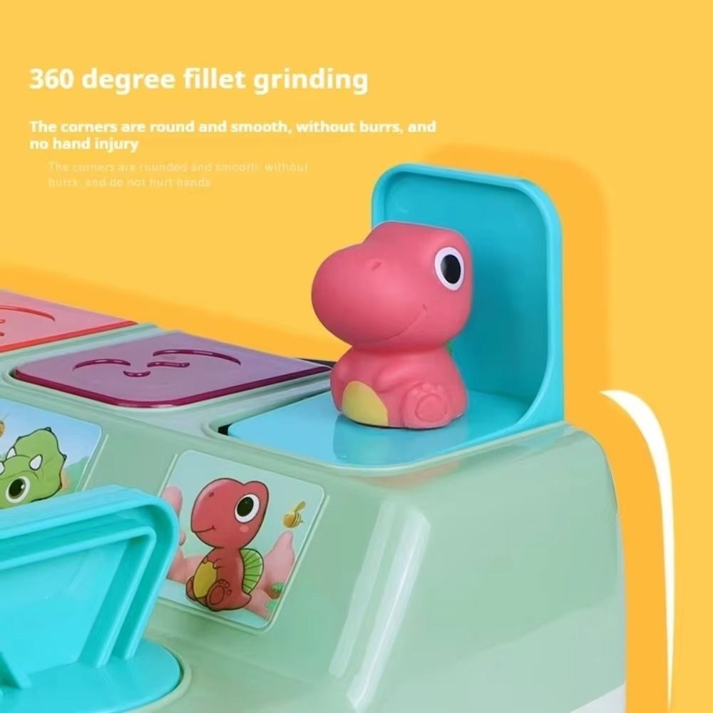 Button Interactive Animal Toy Box Cartoon Animals Activity Pop Up Toy Dinosaur Switch Box Children