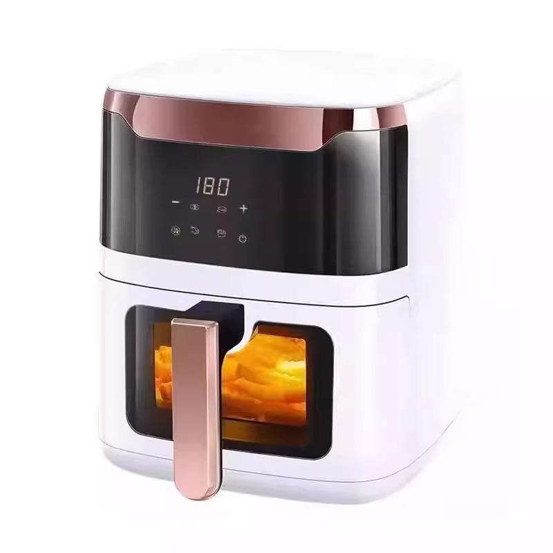 Smart Large-Capacity Non-Stick Oil-Free Electric Air Fryer – Less Smoke, No Flip Needed