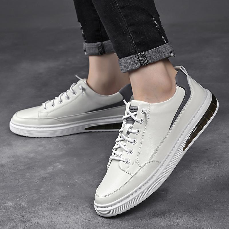 Modă Nouă Pantofi Bărbați Piele Albă Modă Originală Adidași Clasici cu Șireturi Pantofi Casual Confortabili Respirabili pentru Bărbați Zapatillas Hombre