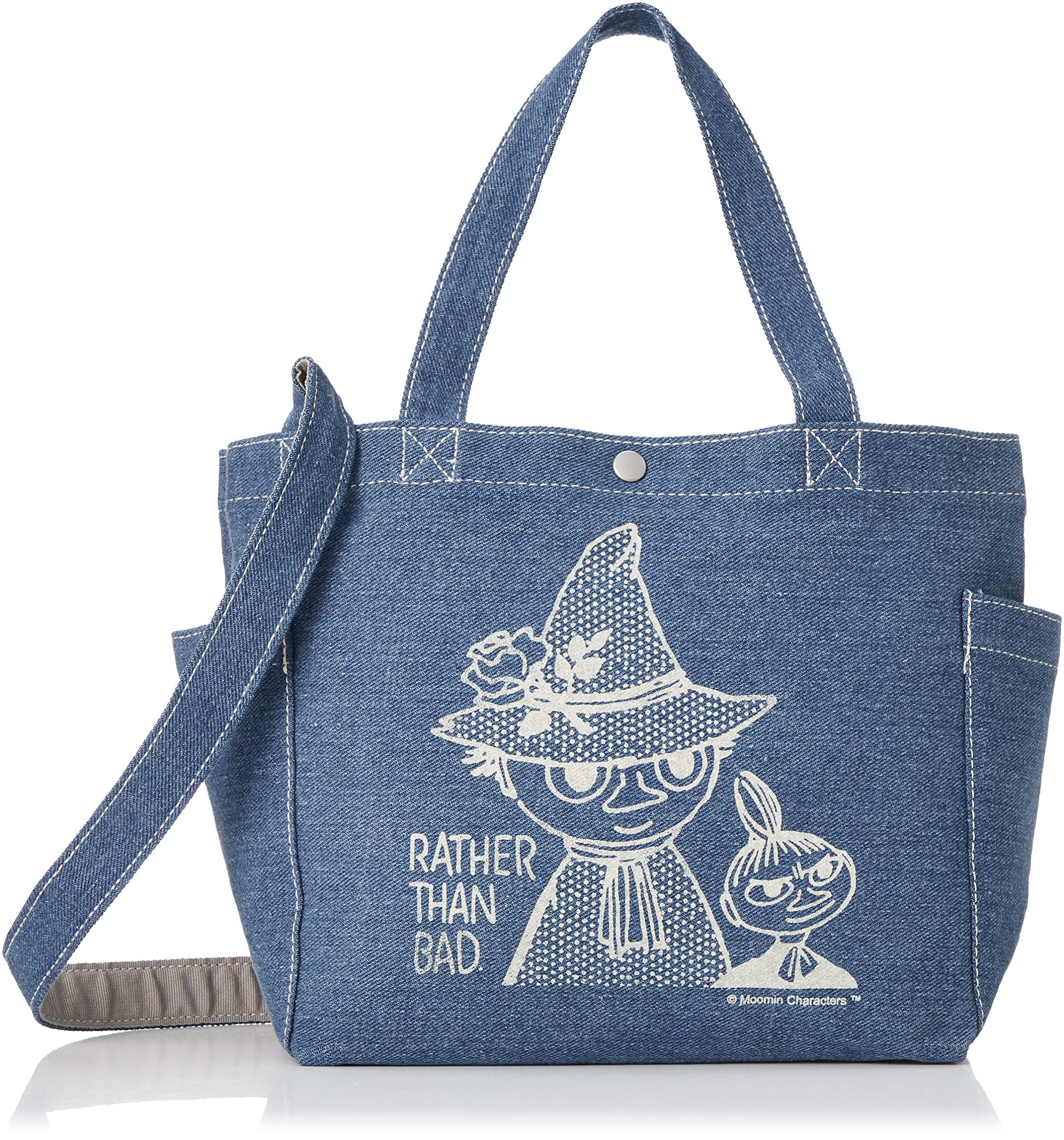 

Moomin Snufkin Little My Denim Shoulder Bag & синій
